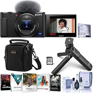 Sony Vlog ZV-1 4K Camera Bundle - Vlogger Kit Included