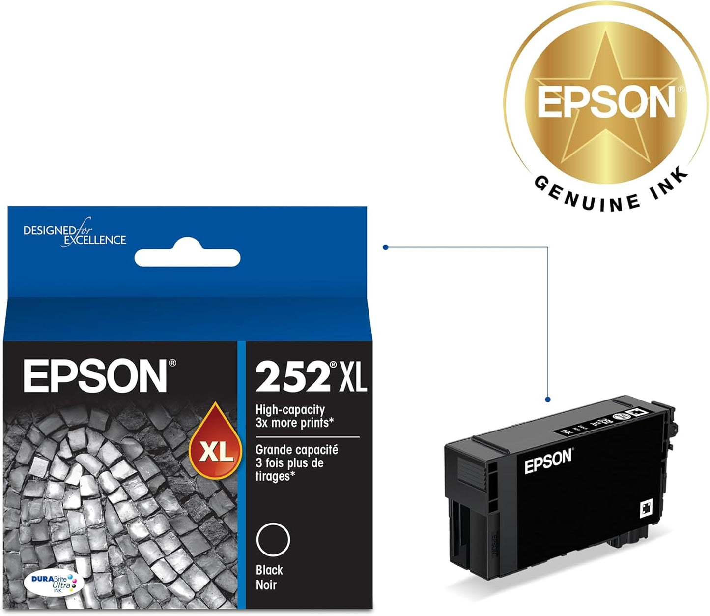 Epson T252XL120-S High Capacity Black Ink Cartridge