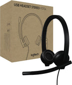 Logitech 981-001429 H570e USB-C Noise-Canceling Headset Teams Certified
