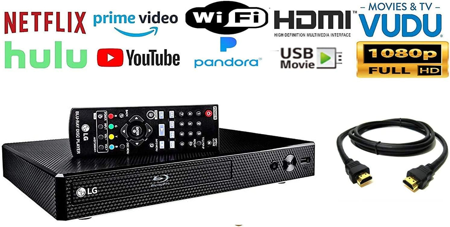 LG BP350: Blu-ray DVD Player, 1080p, Wi-Fi Streaming