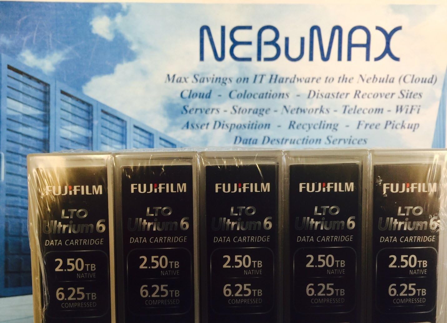 Fujifilm 16310732 LTO Ultrium 6 Data Cartridge 5-Pack
