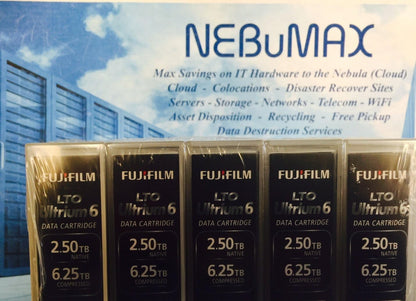Fujifilm 16310732 LTO Ultrium 6 Data Cartridge 5-Pack