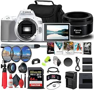 Canon EOS 250D / Rebel SL3 DSLR + 50mm Lens Renewed Kit