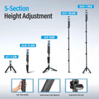 Sirui P-325FL-AM Carbon Fiber Camera Monopod with Feet