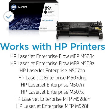 HP CF289A 89A Black LaserJet Toner Cartridge