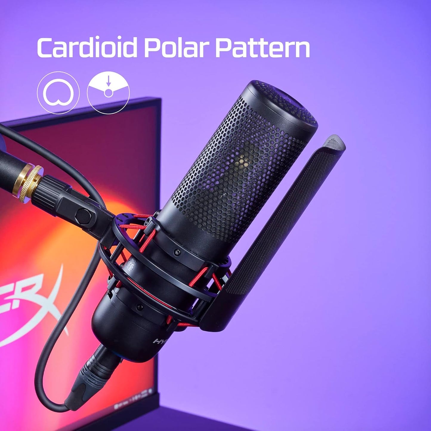 HyperX ProCast Large Diaphragm XLR Condenser Microphone Renewed
