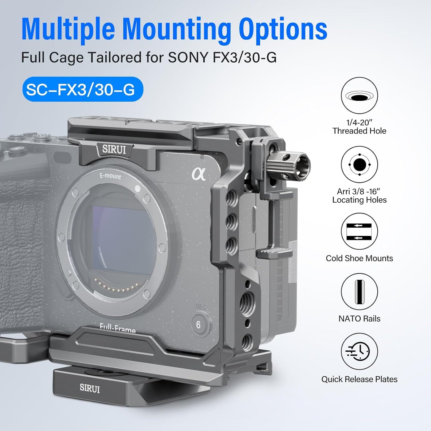 Sirui SC-FX3/30-G Camera Cage for Sony FX3/FX30
