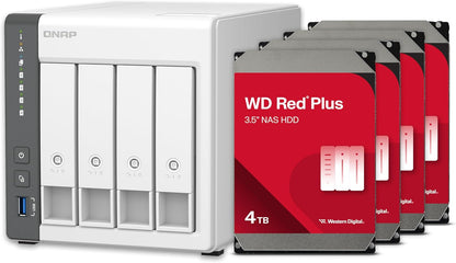 QNAP TS-433-4G 12TB NAS RAID 5 Preconfigured
