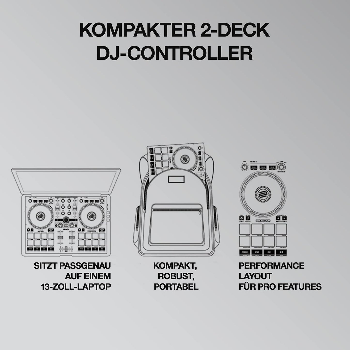 Reloop AMS-READY Serato DJ Controller Compact
