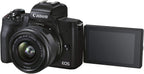 Canon EOS M50 Mark II Mirrorless Camera with 15-45mm Lens Bundle