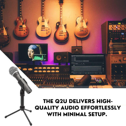 Samson SAQ2U USB/XLR Dynamic Microphone Podcasting Pack