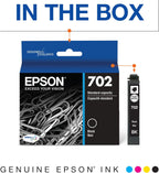 Epson T702120-S 702 Black Ink Cartridge Standard Capacity