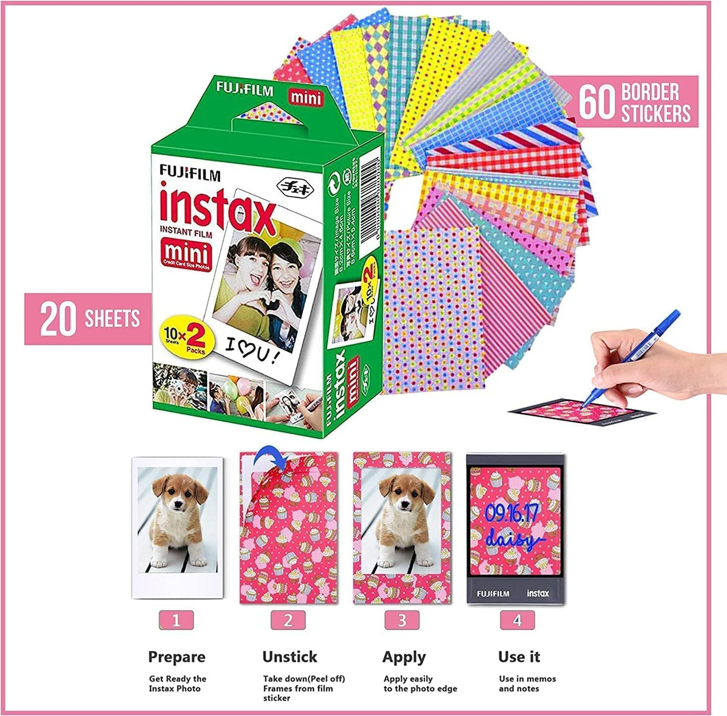 Fujifilm Mini Link 3 Smartphone Printer Bundle - Clay White