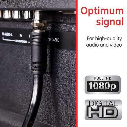 GE 33600 50ft RG6 Coax Cable F-Type