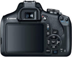 Canon Rebel T7 DSLR Kit 18-55mm+Telephoto Lens(Renewed)