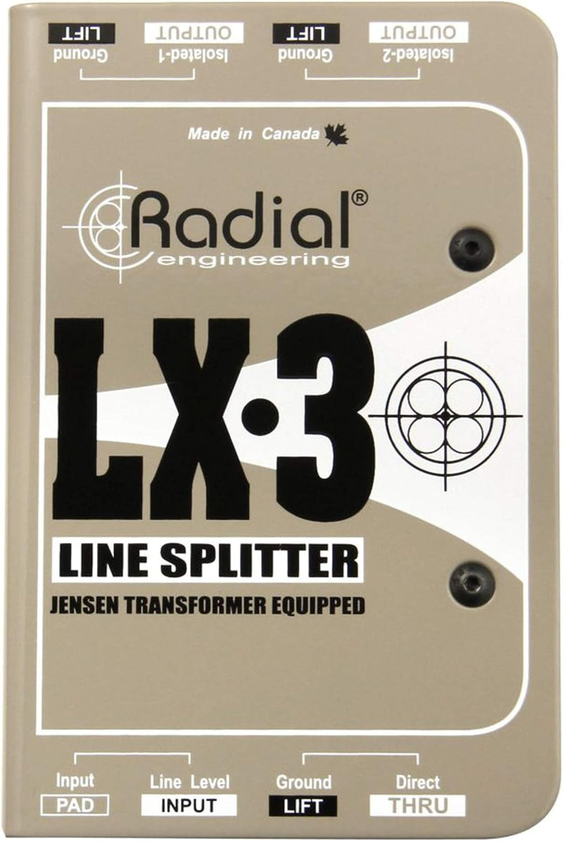 Radial Engineering R800 1034 00 LX3 3-Channel Line Splitter — main product image