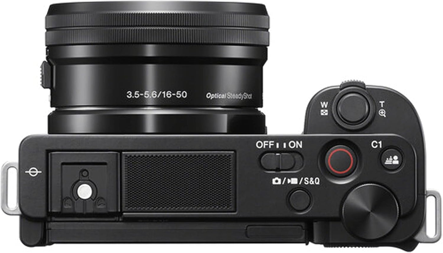 Sony ZV-E10 16-50mm Mirrorless Vlogging Camera Bundle - Renewed