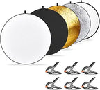 Neewer 90092019 5-in-1 Light Reflector & Clamp Kit