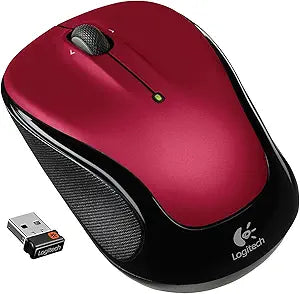 Logitech M325 Red Wireless Mouse Renewed