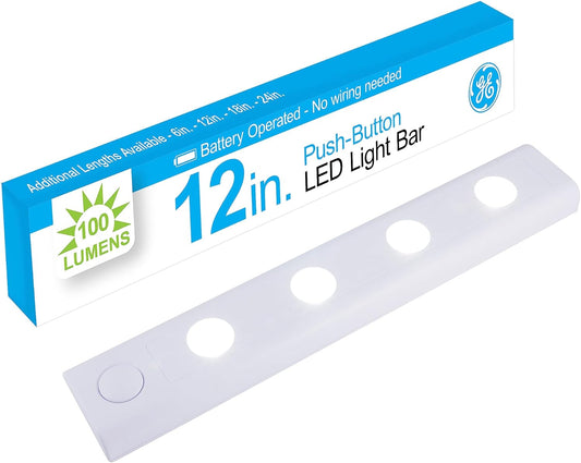 GE 38557 LED Under Cabinet Light 12 Inch Battery Operated