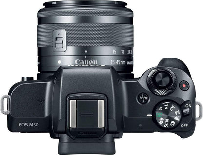 Canon 2680C011 EOS M50 Mirrorless Camera Kit 15-45mm