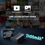Neewer 10105006 LP-E6P Battery Charger Dual USB