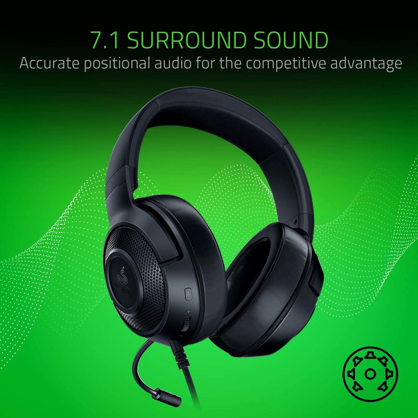 Razer Kraken X Ultralight Gaming Headset 7.1 Surround