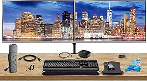 HP ASIHL53 Home Office Dual Monitor Bundle