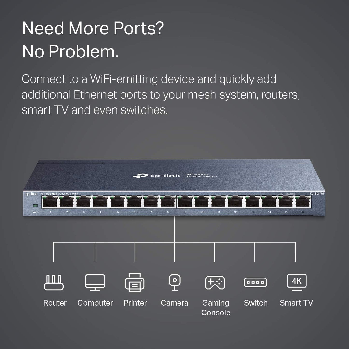TP-Link TL-SG116 16 Port Gigabit Ethernet Switch