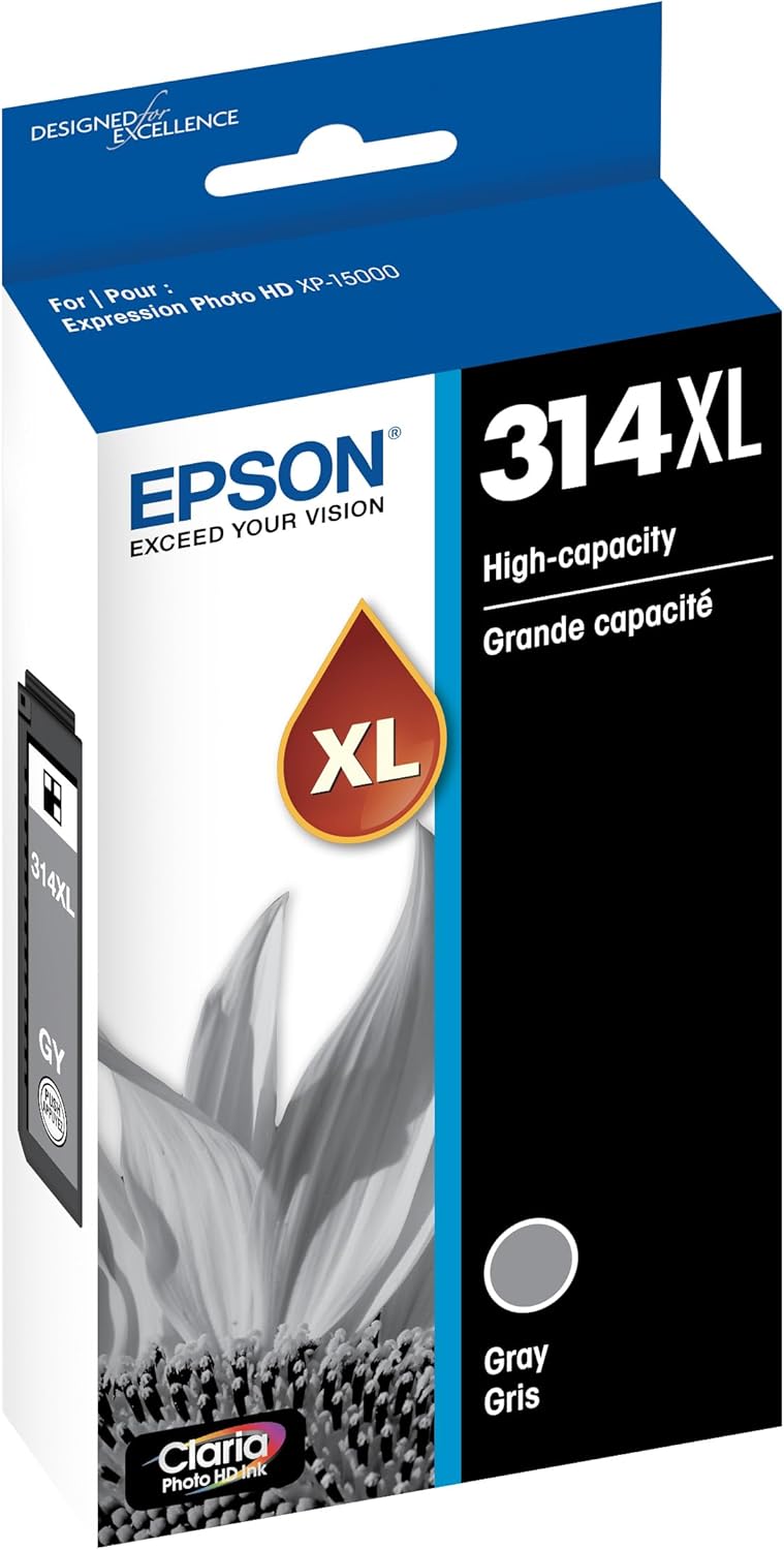 Epson T314XL720-S Claria Gray Ink Cartridge XP-15000
