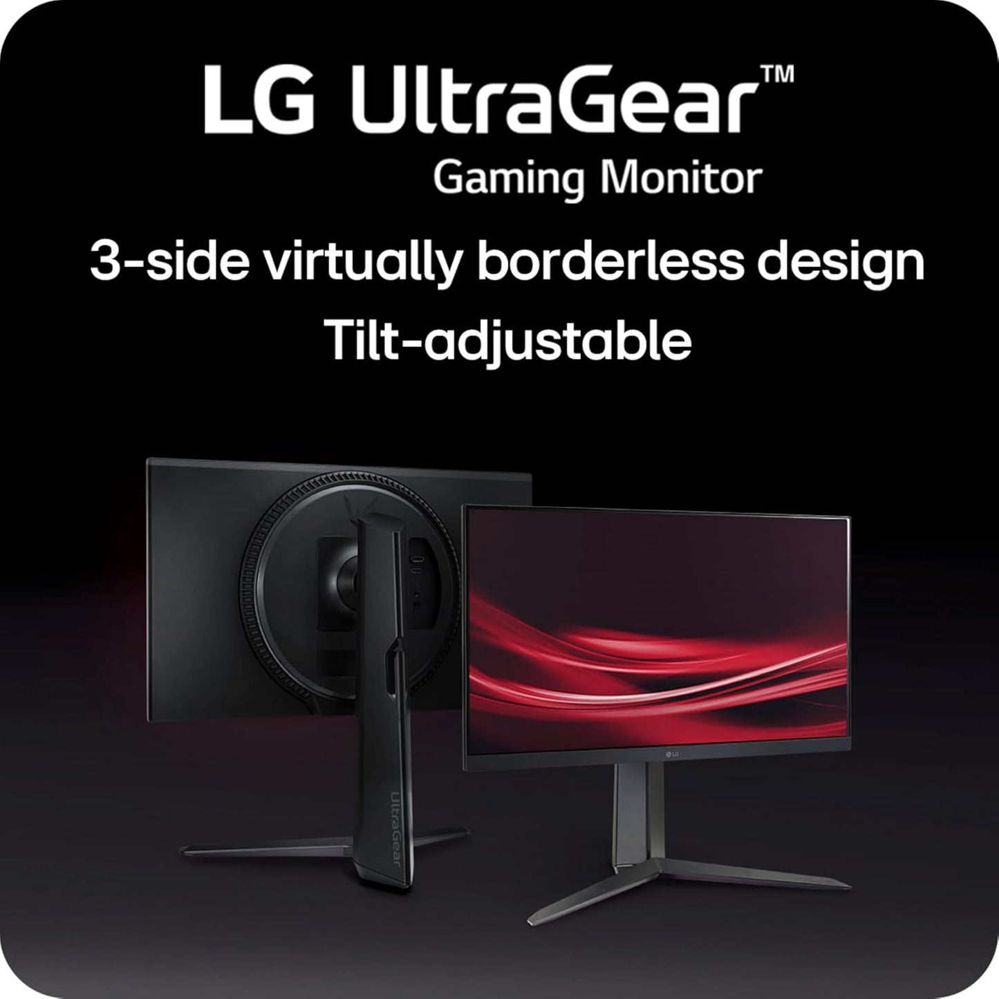 LG 27GS40W-B 27-Inch Ultragear FHD 180Hz Gaming Monitor
