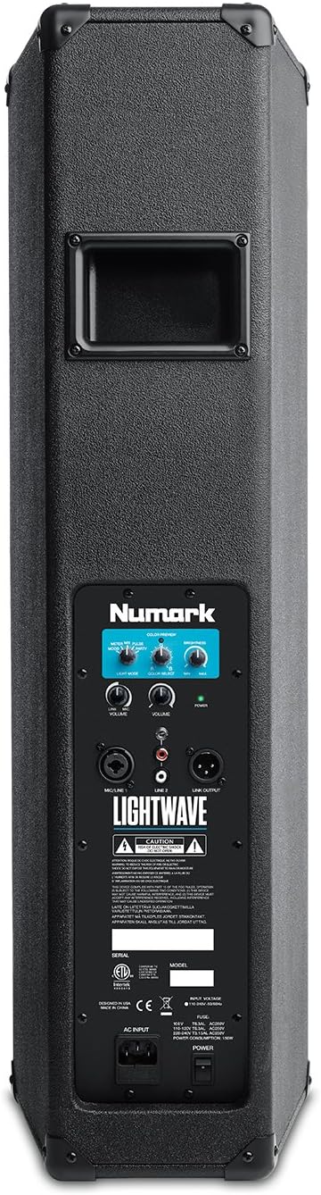 Numark Lightwave 2-Way DJ Speaker LED Beat Sync