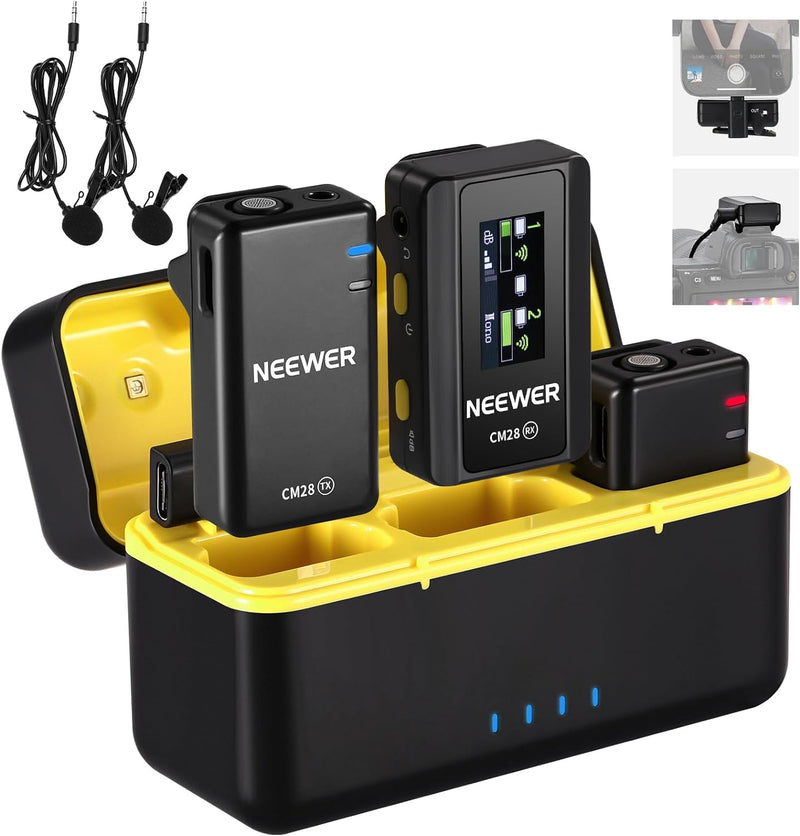 Neewer 21000064 Wireless Lavalier Microphone System with Case — main product image