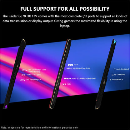 MSI Raider 17 i9 RTX 4080 Gaming Laptop