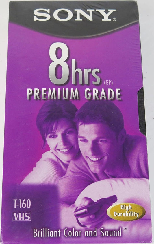Sony 8541703567 T-160 Premium Grade VHS Tapes - 10 Pack