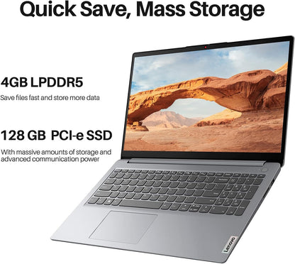 Lenovo IdeaPad 1 AMD Athlon Silver 15.6" Laptop with USB Drive