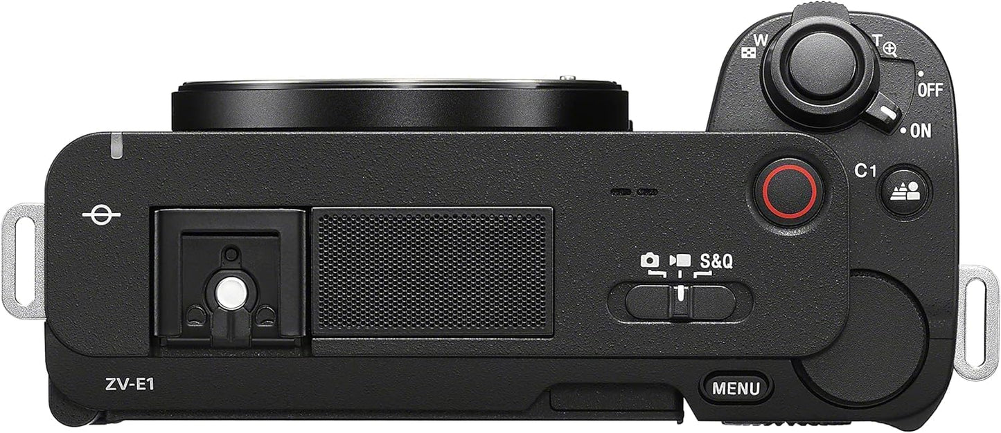 Sony ILCZVE1/B Alpha ZV-E1 Full-Frame Mirrorless Vlog Camera - Black