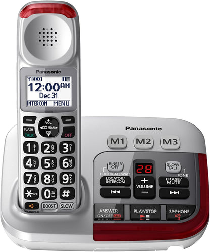 Panasonic KX-TGM450S Amplified Cordless Phone 50dB Volume Boost Silver