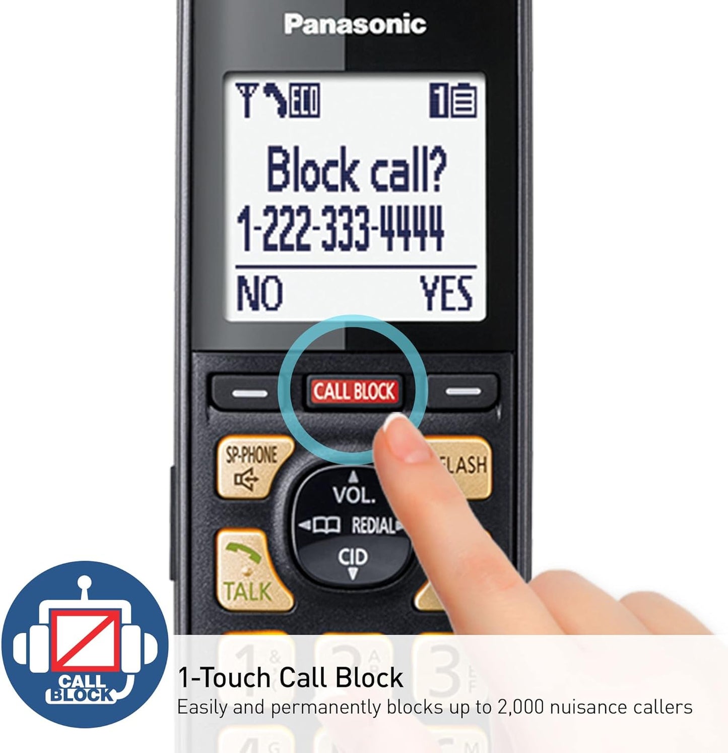 Panasonic KX-TGF944B Cordless Phone 4 Handsets