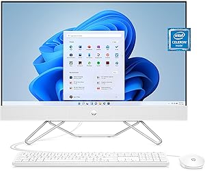 HP 24-cb0010 All-in-One Desktop PC,Renewed