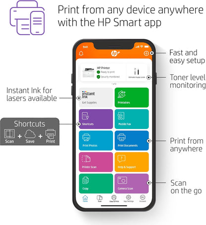 HP 4001ne Laserjet Pro Black and White Printer Renewed