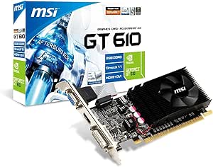 MSI N610GT-MD2GD3/LP GT 610 2GB Low Profile Graphics Card