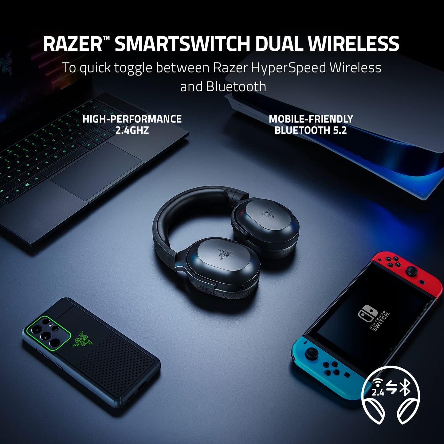 Razer Barracuda X Wireless Gaming Headset (Renewed)