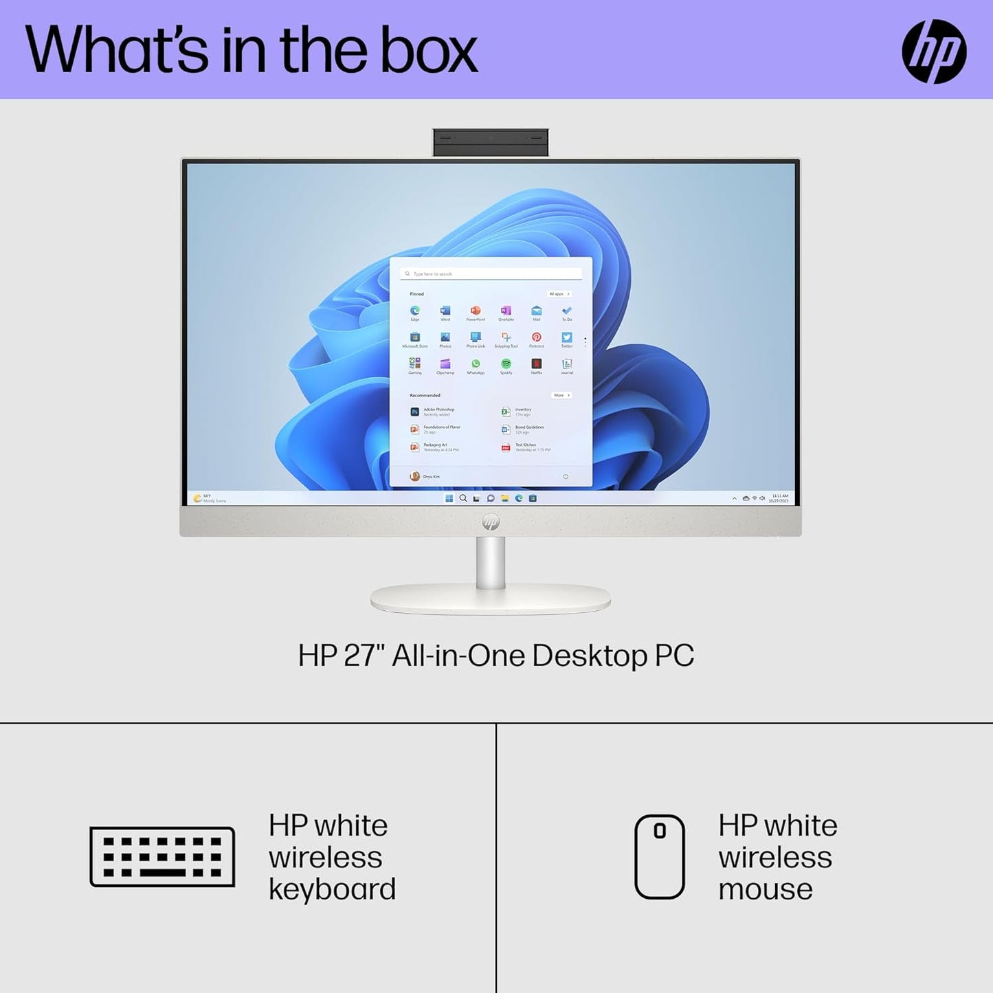 HP 27-cr1080 27-inch All-in-One Desktop Core Ultra 7