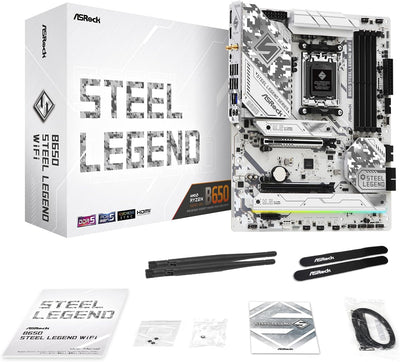 ASRock 90-MXBN90-A0UAYZ B650 Steel Legend WiFi Motherboard