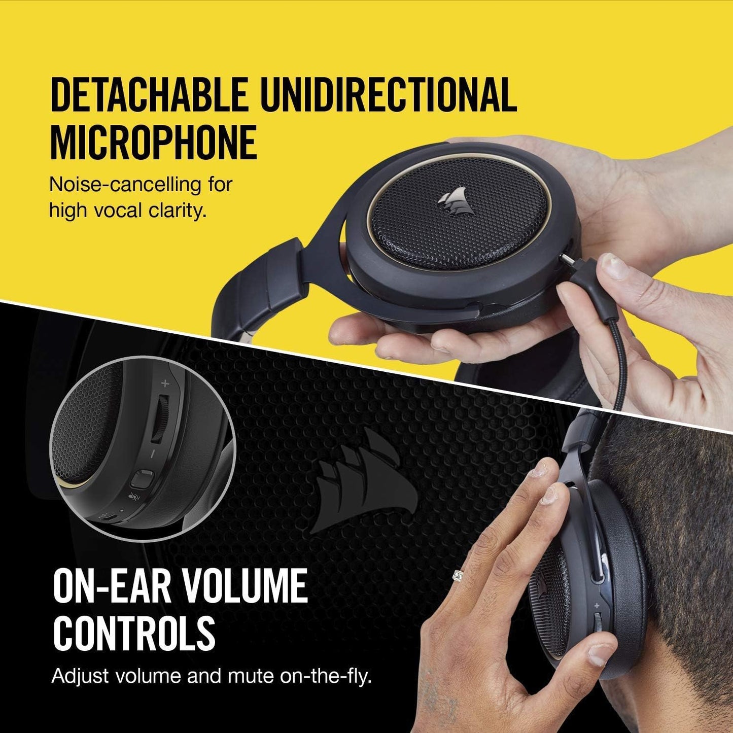Corsair HS70 Wireless Gaming Headset - Carbon (Renewed)