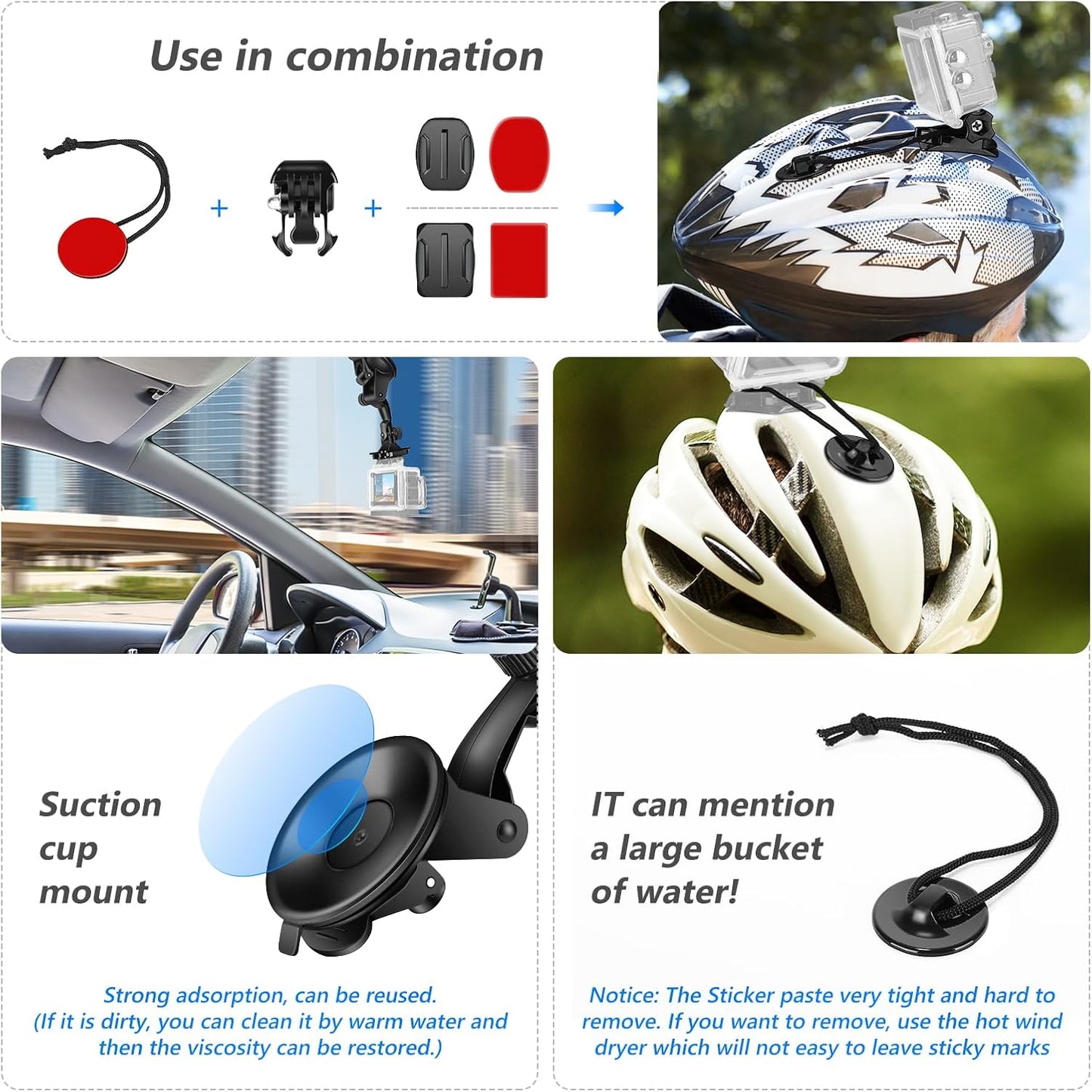 Neewer 10085441 50-in-1 Action Camera Accessory Kit