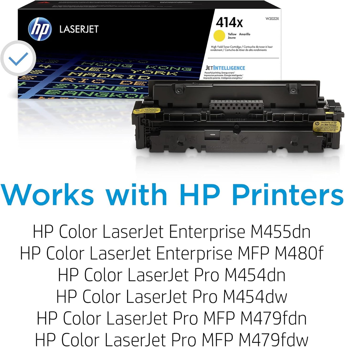 HP W2022X 414X Yellow High-Yield Toner Cartridge