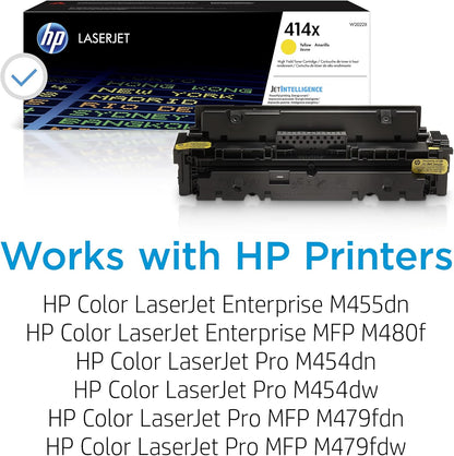 HP W2022X 414X Yellow High-Yield Toner Cartridge