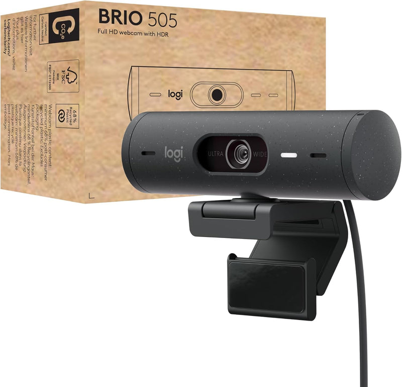 Logitech 960-001522 Brio 505 Full HD Webcam Auto-Framing — main product image
